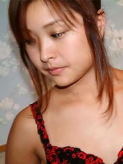 Lovely asian amateur teen strips and share her fun in the bathroom